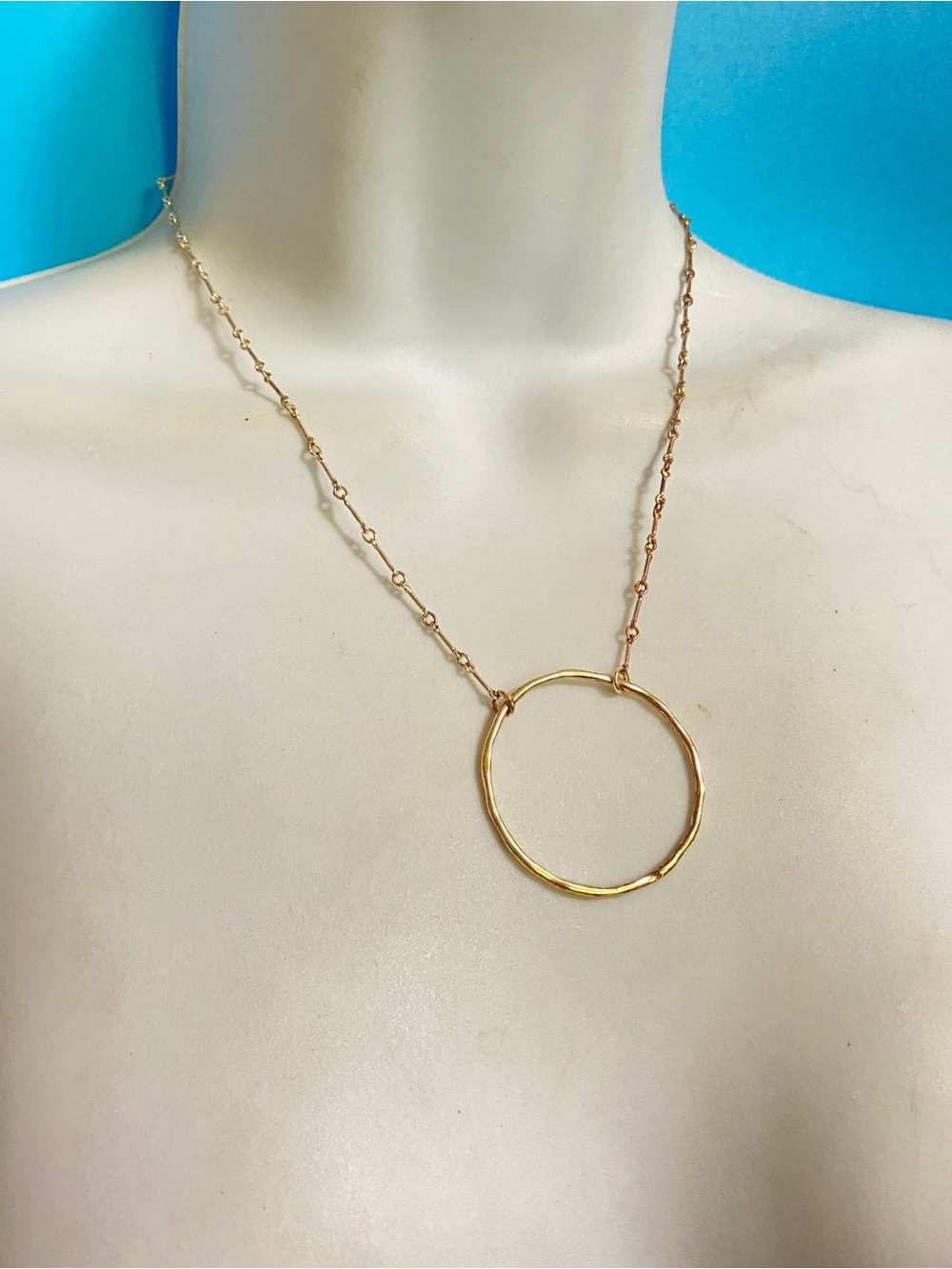 MWS Mark Wasserman Samara Vintage Sterling Circle Pendant